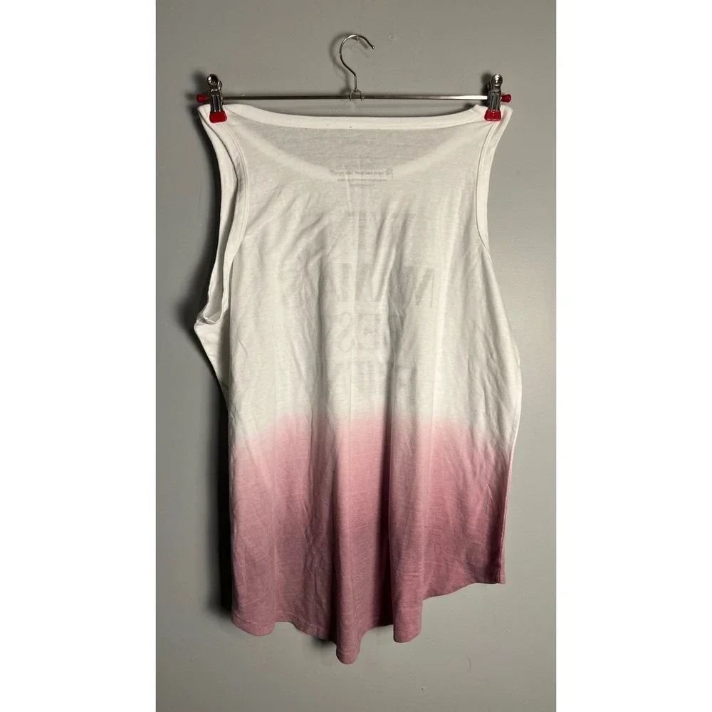 NWOT Torrid Wine Mama's Best Friend‎ Ombre Tank Top Mauve White 2X